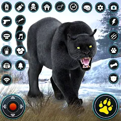 Скачать взломанную Wild Black Panther Games  [МОД Много монет] - стабильная версия apk на Андроид