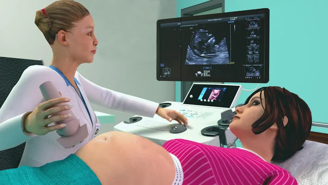 Pregnant Mother Simulator Game (Симулятор беременной мамы)  [МОД Menu] Screenshot 1