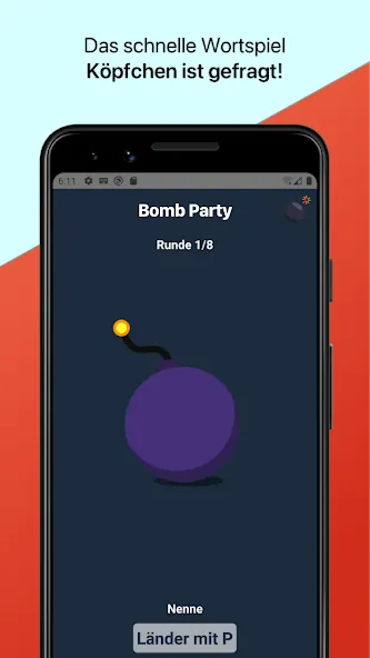 Bomb Party: Das Bombenspiel! (Бомб Пати)  [МОД Много монет] Screenshot 2