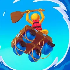 Скачать взломанную Raft Racing (ДИУАфтинг)  [МОД Menu] - полная версия apk на Андроид