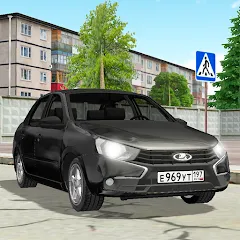 Скачать взлом Лада Гранта. Игра про машины  [МОД Mega Pack] - стабильная версия apk на Андроид