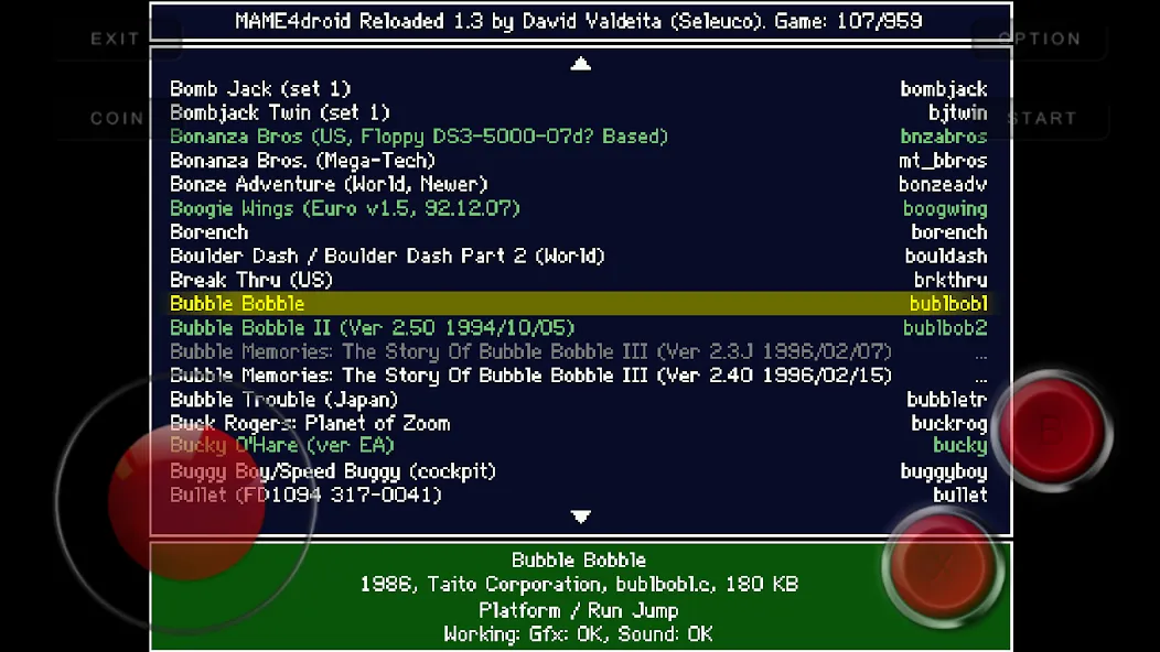 MAME4droid  (0.139u1) (МАМЕ4дроид)  [МОД Меню] Screenshot 1