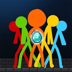 Взлом Stick-man Battle - Craft World  [МОД Unlocked] - полная версия apk на Андроид