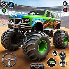Скачать взлом 4x4 Monster Truck Racing Games (Монстр Трак Гонки игры)  [МОД Бесконечные монеты] - полная версия apk на Андроид