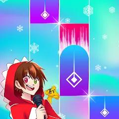 Скачать взломанную RaptorGamer Piano Tiles (РапторГеймер Пьяно Тайлс)  [МОД Много монет] - полная версия apk на Андроид