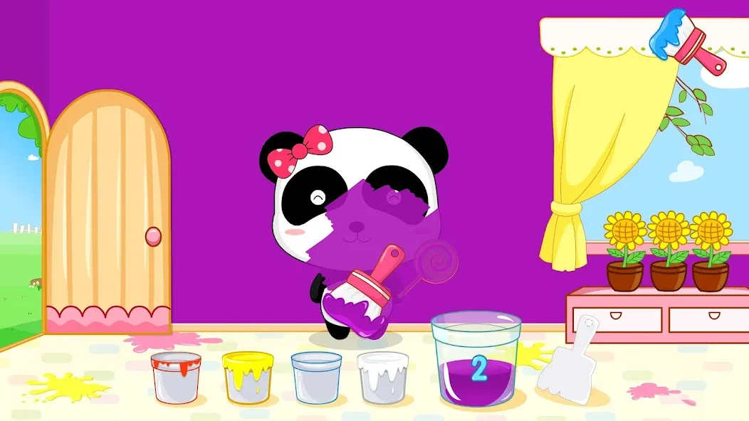Baby Panda's Color Mixing  [МОД Menu] Screenshot 2