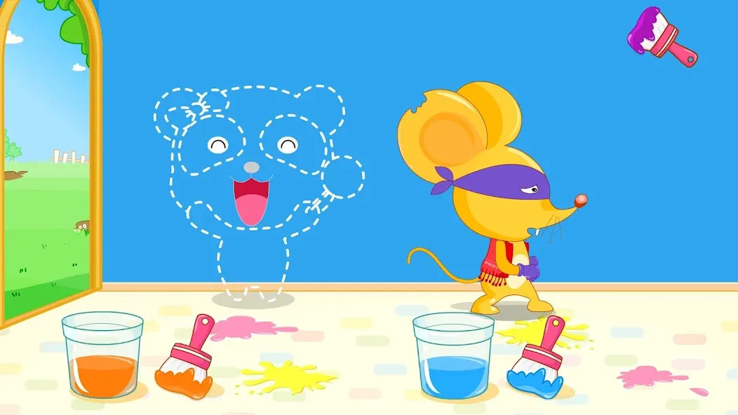 Baby Panda's Color Mixing  [МОД Menu] Screenshot 3
