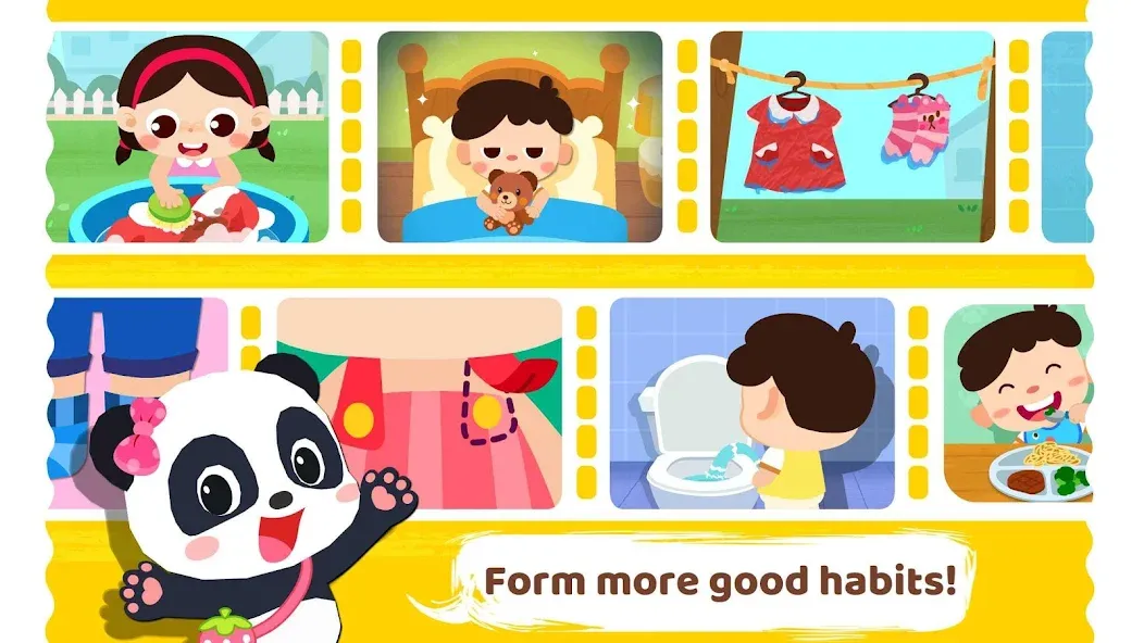 Baby Panda's Daily Habits  [МОД Все открыто] Screenshot 5
