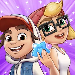 Скачать взломанную Subway Surfers Match (Сабвей Серферс Матч)  [МОД Menu] - полная версия apk на Андроид