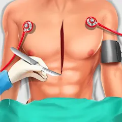 Скачать взломанную Surgery Doctor Simulator Games  [МОД Unlocked] - стабильная версия apk на Андроид