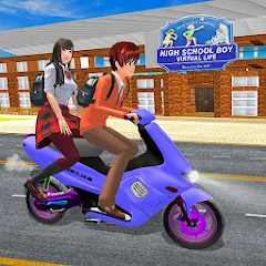 Скачать взлом High School Boy Virtual Life  [МОД Unlimited Money] - последняя версия apk на Андроид