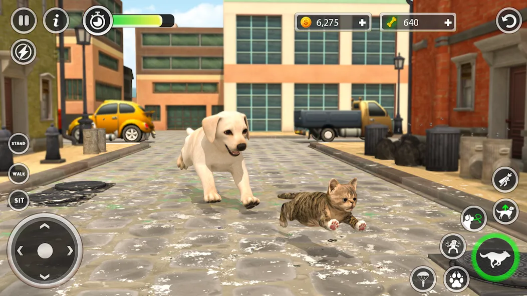 Dog Simulator Pet Dog Games 3D  [МОД Бесконечные монеты] Screenshot 4