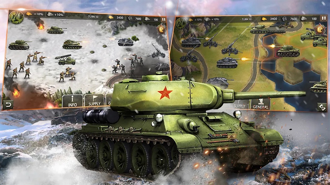World War 2:WW2 Strategy Games (Вторая мировая война)  [МОД Все открыто] Screenshot 4