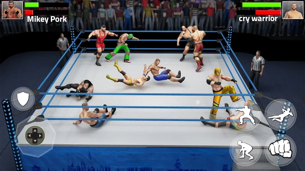Tag Team Wrestling Game (Таг Тим Реслинг Гейм)  [МОД Бесконечные деньги] Screenshot 2