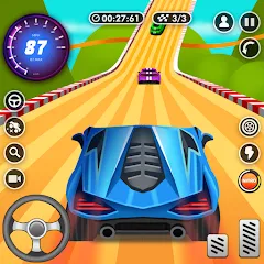 Скачать взломанную Nitro Jump - Car Racing (Нитро Джамп Рейсинг)  [МОД Menu] - полная версия apk на Андроид