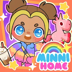 Скачать взлом Minni Family Home - Play House (Минни Семейный дом)  [МОД Unlimited Money] - полная версия apk на Андроид