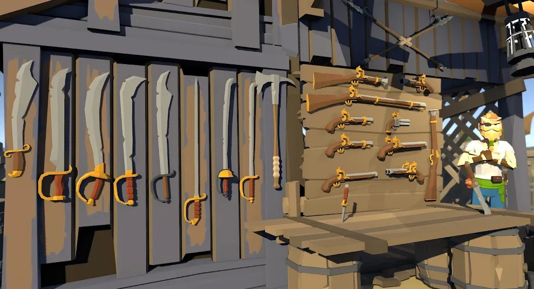 Pirate Polygon Caribbean Sea (Пиратская Полигон Карибское море)  [МОД Unlimited Money] Screenshot 3