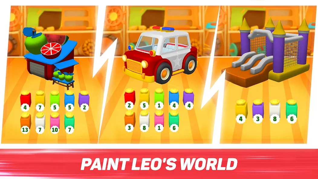Leo Runner: car games for kids  [МОД Бесконечные деньги] Screenshot 3