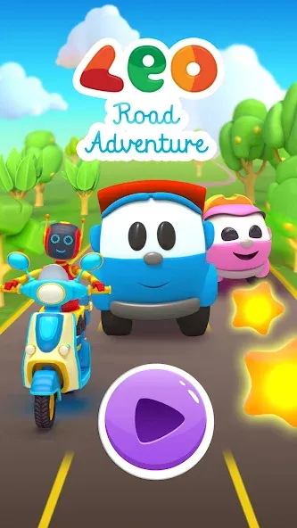 Leo Runner: car games for kids  [МОД Бесконечные деньги] Screenshot 5